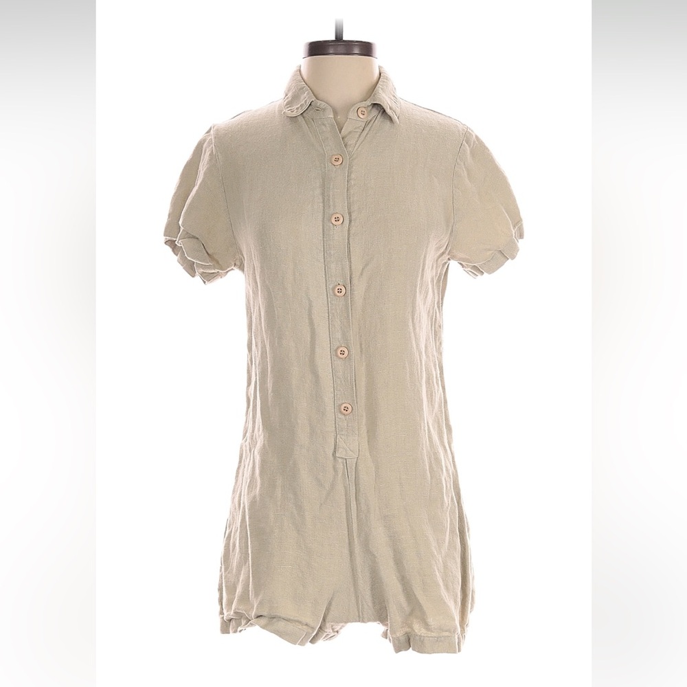 Jungmaven Stillwater Romper 100% Hemp Size Small S Canvas Color USA made